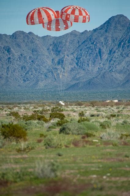 NASA image: 3-8-2017 Orion Parachute Test