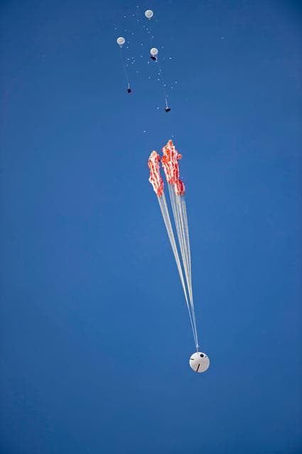 NASA image: 3-8-2017 Orion Parachute Test