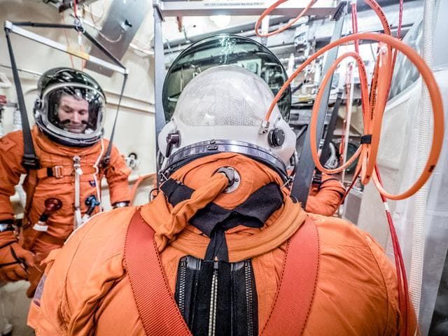 NASA image: Vacuum Pressure Integrated Suit Test