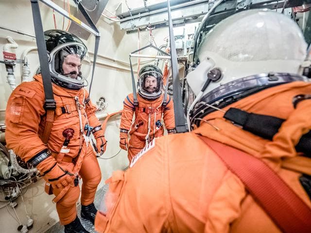 NASA image: Vacuum Pressure Integrated Suit Test