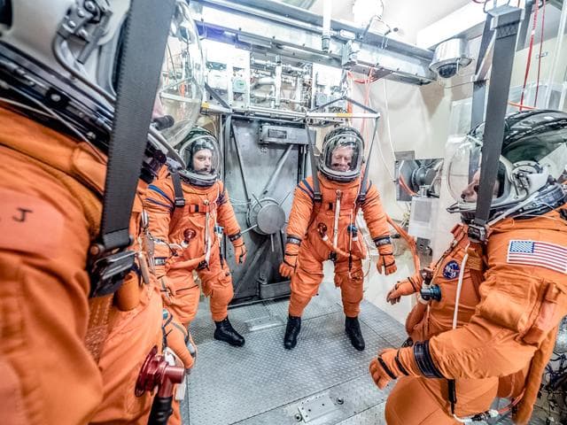 NASA image: Vacuum Pressure Integrated Suit Test