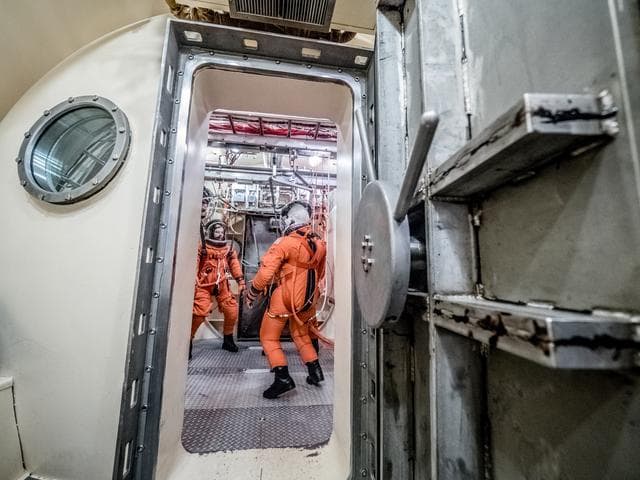 NASA image: Vacuum Pressure Integrated Suit Test