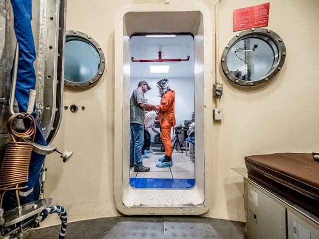 NASA image: Vacuum Pressure Integrated Suit Test