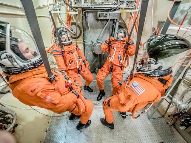 NASA image: Vacuum Pressure Integrated Suit Test