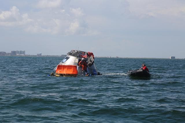 NASA image: Orion crew egress testing