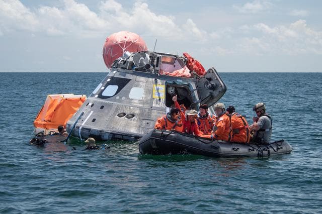 NASA image: Orion crew egress testing