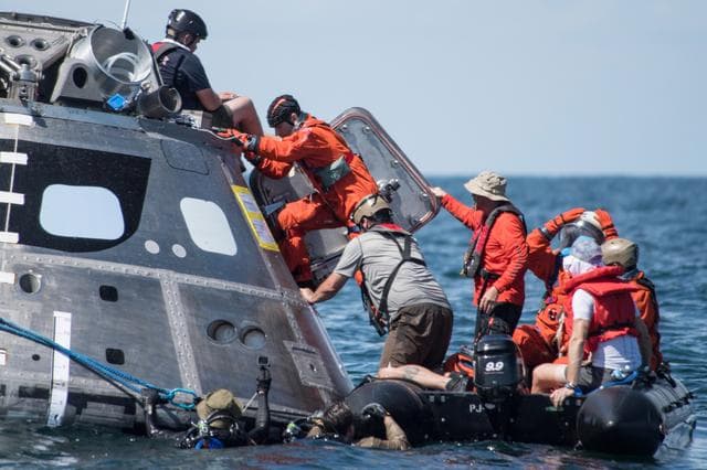 NASA image: Orion crew egress testing