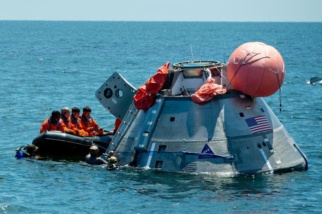 NASA image: Orion crew egress testing