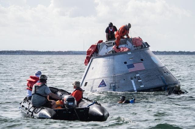 NASA image: Orion crew egress testing
