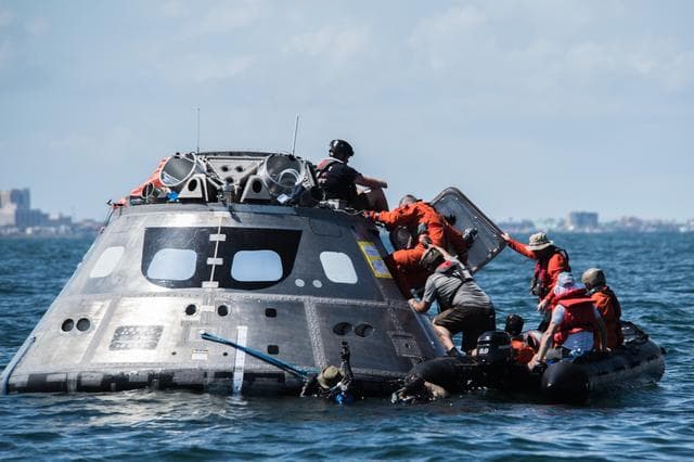 NASA image: Orion crew egress testing