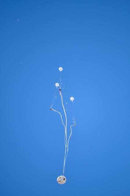 NASA image: Orion's parachutes measure up in high pressure test