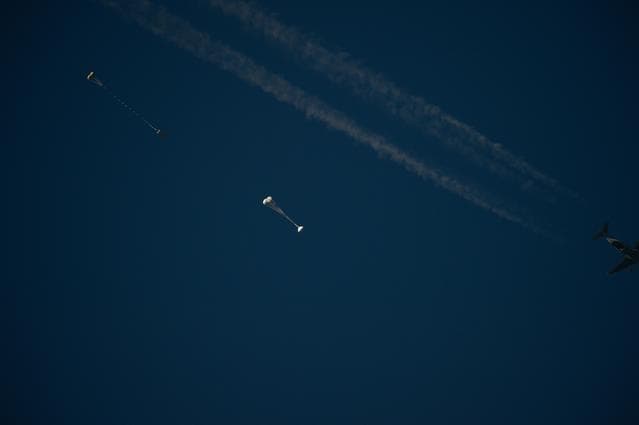 Orion Parachute Test - Dec. 2017