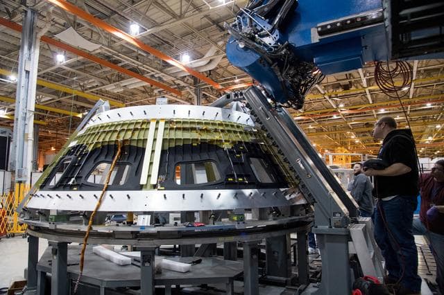 NASA image: Orion Exploration Mission-2 Cone Weld