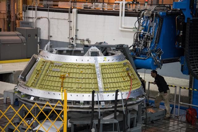 NASA image: Orion Exploration Mission-2 Cone Weld