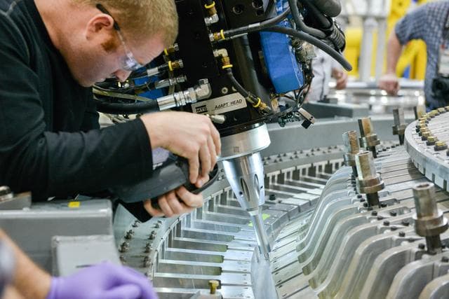 NASA image: Welding Orion's Exploration Mission-2 Crew Module