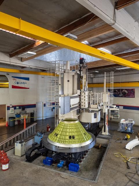 NASA image: Exploration Mission-1 Motor Adapter Truss Assembly