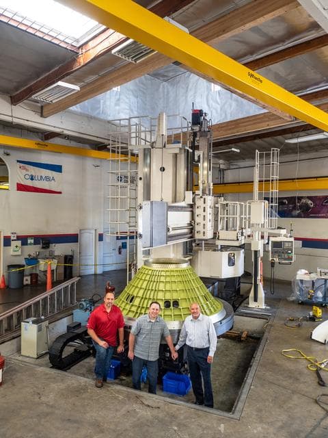 NASA image: Exploration Mission-1 Motor Adapter Truss Assembly
