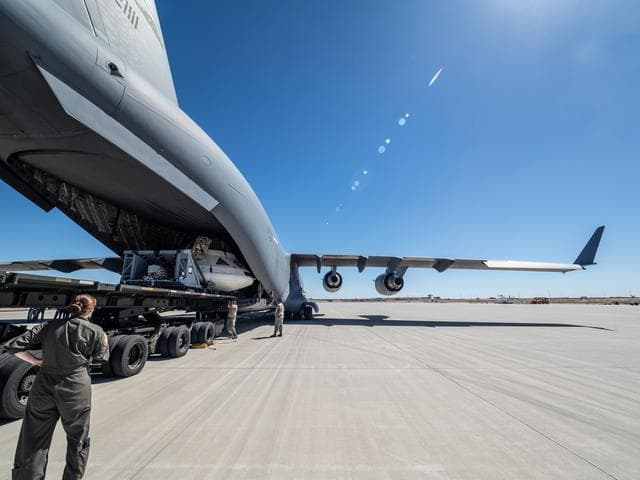 NASA image: Preparing for final drop test in Yuma