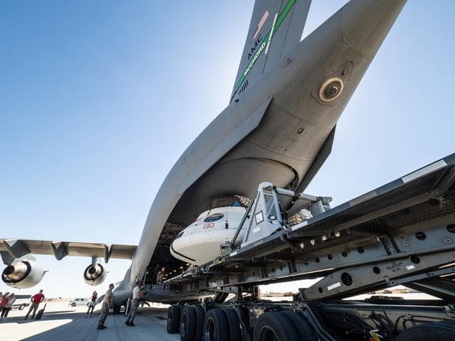NASA image: Preparing for final drop test in Yuma
