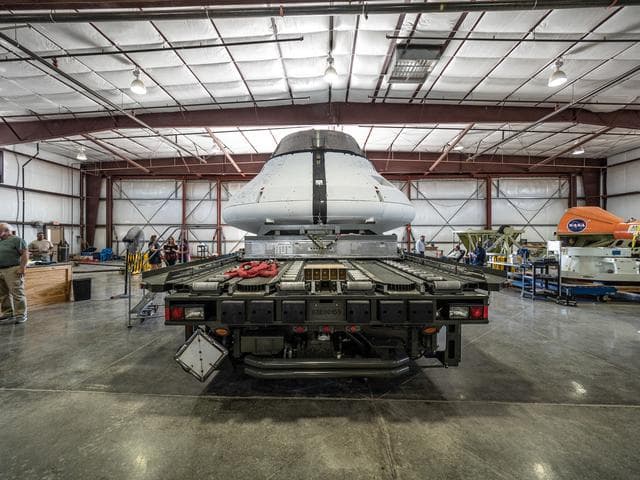NASA image: Preparing for final drop test in Yuma