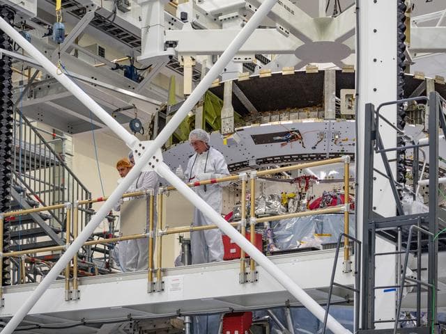 NASA image: European Service Module arrives at KSC