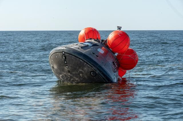 NASA image: Orion's Crew Module Uprighting System Test