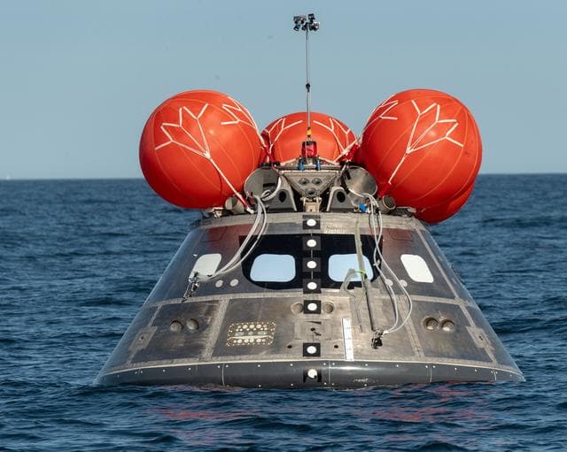 NASA image: Orion's Crew Module Uprighting System Test