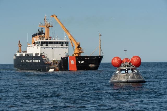 NASA image: Orion's Crew Module Uprighting System Test