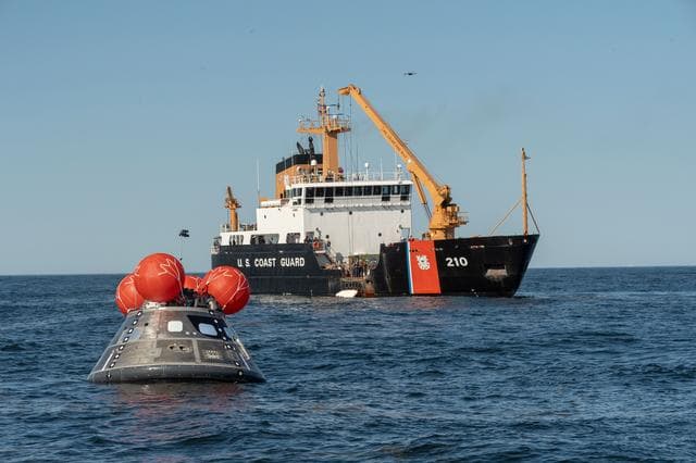 NASA image: Orion's Crew Module Uprighting System Test