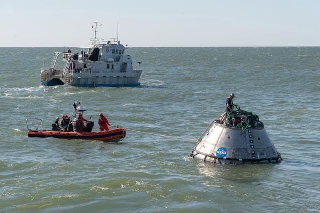 NASA image: Orion's Crew Module Uprighting System Test