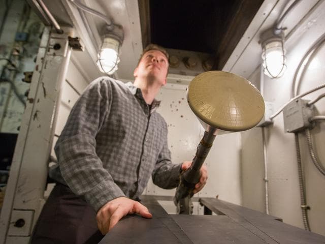 NASA image: Small Model, Big Science: Testing a 6-inch Orion Heat Shield Mod