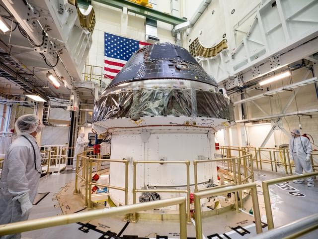 NASA image: Vice President Unveils NASA Spacecraft for Artemis 1 Lunar Missi