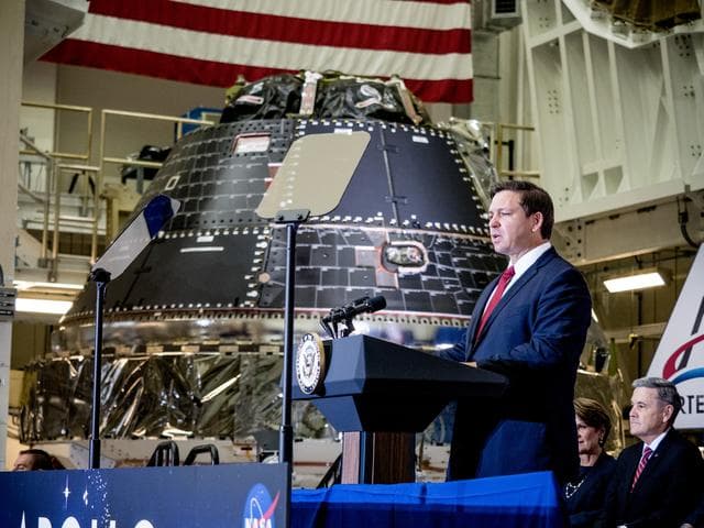 NASA image: Vice President Unveils NASA Spacecraft for Artemis 1 Lunar Missi