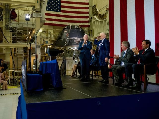 NASA image: Vice President Unveils NASA Spacecraft for Artemis 1 Lunar Missi