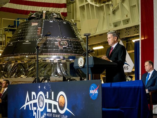 NASA image: Vice President Unveils NASA Spacecraft for Artemis 1 Lunar Missi