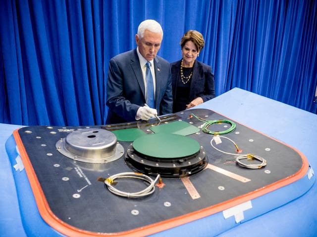 NASA image: Vice President Unveils NASA Spacecraft for Artemis 1 Lunar Missi