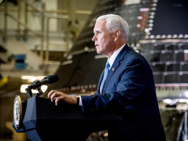 NASA image: Vice President Unveils NASA Spacecraft for Artemis 1 Lunar Missi
