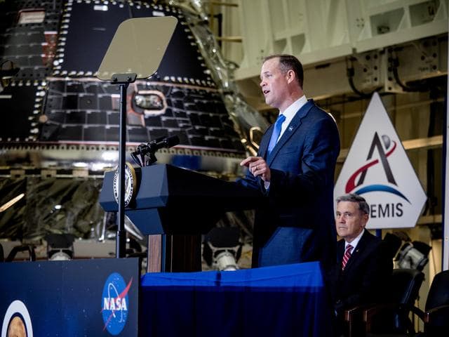NASA image: Vice President Unveils NASA Spacecraft for Artemis 1 Lunar Missi