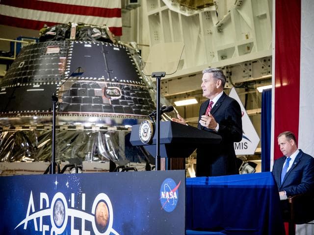 NASA image: Vice President Unveils NASA Spacecraft for Artemis 1 Lunar Missi