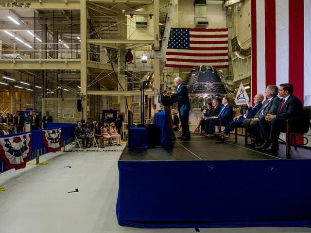 NASA image: Vice President Unveils NASA Spacecraft for Artemis 1 Lunar Missi