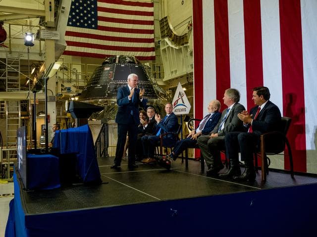 NASA image: Vice President Unveils NASA Spacecraft for Artemis 1 Lunar Missi