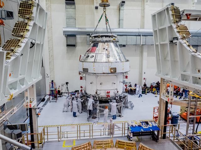 NASA image: Orion Moved from Assembly Stand Ahead of Shipment to Ohio for Te