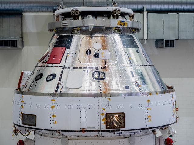 NASA image: Orion Moved from Assembly Stand Ahead of Shipment to Ohio for Te