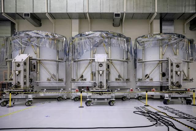 NASA image: Orion Spacecraft Adapter (SA) Cone Install