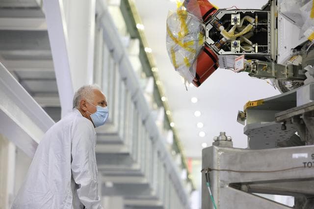 NASA image: Orion Spacecraft Adapter (SA) Cone Install