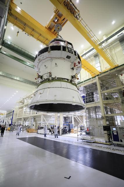NASA image: Orion Spacecraft Adapter (SA) Cone Install