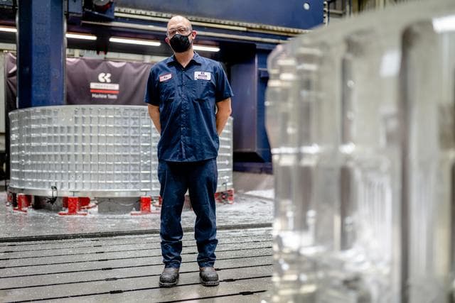 NASA image: Artemis III machining at Ingersoll Machine Tool, Inc.