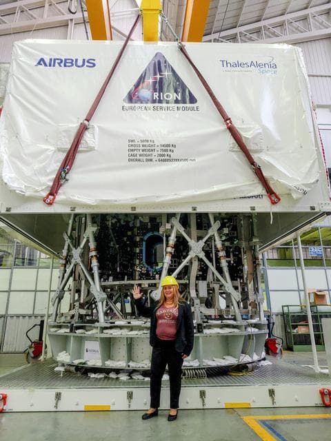 NASA image: Artemis III Service Module Structure ready to ship