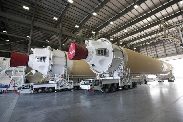 NASA image: Delta IV H components arrive at KSC
