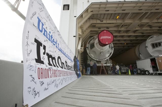 NASA image: Delta IV H components arrive at KSC